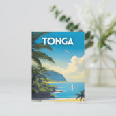 Tonga Reisekunst Postkarte (Stehend Vorderseite)