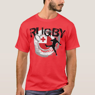 Tonga Rugby Fans T - Shirt Kick