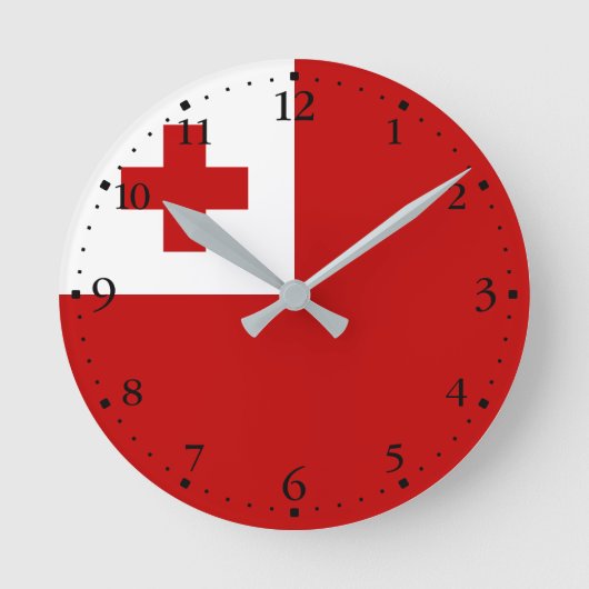 Tonga Runde Wanduhr (Vorderseite)