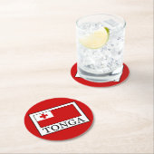 Tonga Runder Pappuntersetzer (Vor Ort)