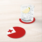 Tonga Runder Pappuntersetzer (Vor Ort)