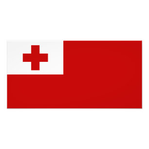 Tonga - Tongan-Flagge Fotodruck
