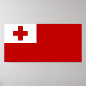 Tonga - Tongan-Flagge Poster (Vorne)