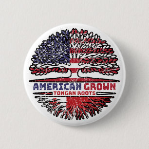 Tonga Tongan US USA USA United Staaten Tree Button
