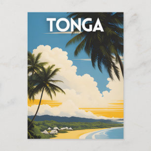 Tonga Travel Poster Postkarte