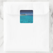 Tonga, Vava'u, Landschaft Quadratischer Aufkleber (Tasche)
