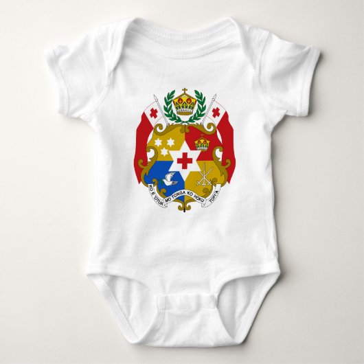 Tonga-Wappen Baby Strampler (Vorderseite)