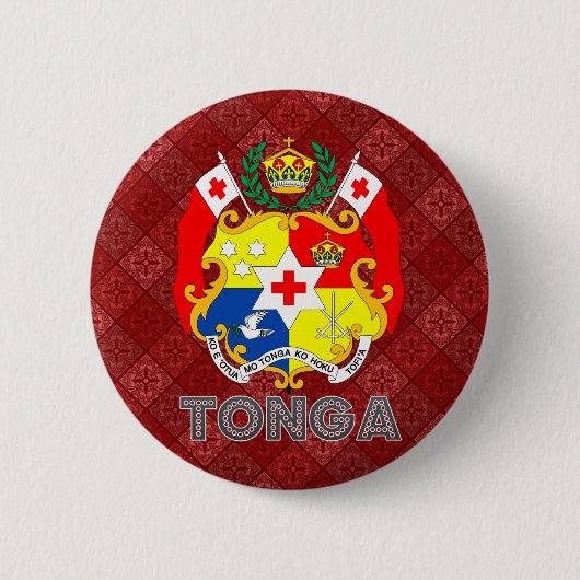 Tonga-Wappen Button (Vorderseite)