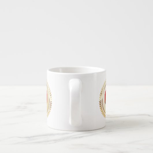 Tonga-Wappen Espressotasse (Rückseite)