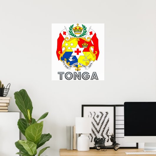 Tonga-Wappen Poster (Heimbüro)