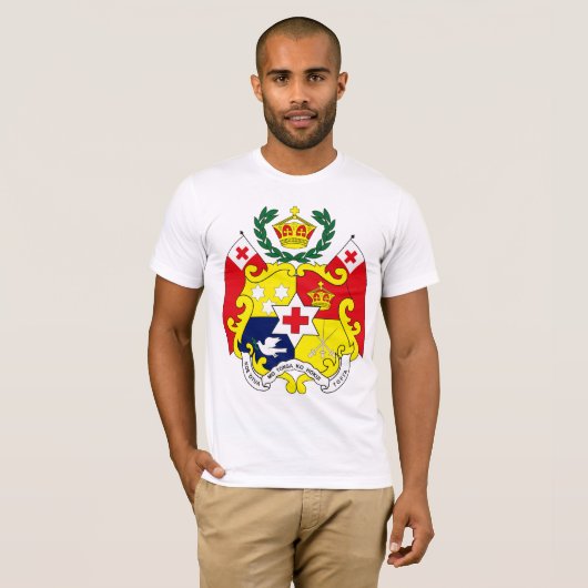 Tonga-Wappen T - Shirt (Vorne ganz)