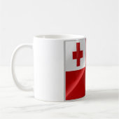 Tonga - Waving Flag - Kaffeetasse (Links)