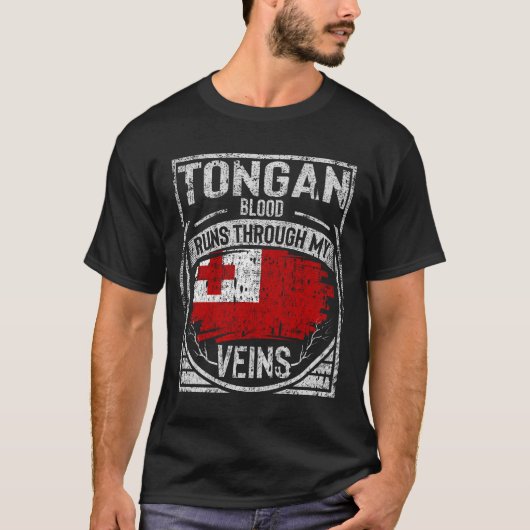Tongan Blut fließt durch meine Venen T-Shirt (Vorderseite)