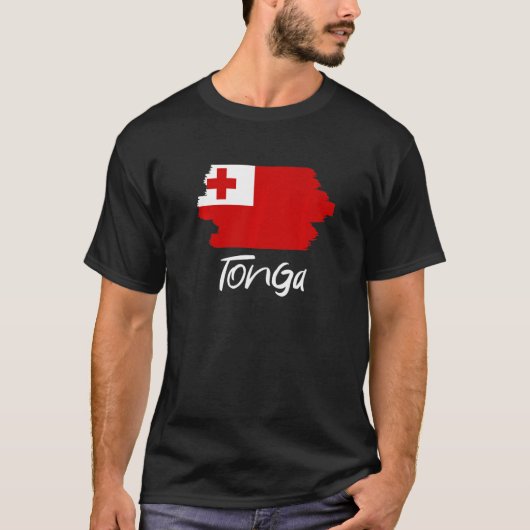 Tongan Flag Tonga T-Shirt (Vorderseite)