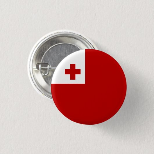 Tongan-Flagge, Flagge von Tonga Button (Vorne & Hinten)