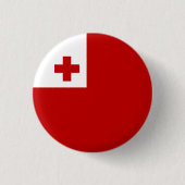 Tongan-Flagge, Flagge von Tonga Button (Vorderseite)