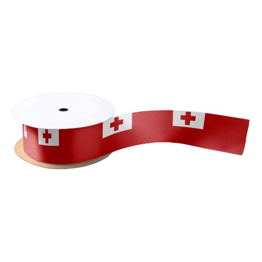 Tongan-Flagge Satinband (Spule)