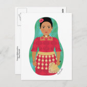 Tongan Matryoshka Postcard Postkarte (Vorne/Hinten)