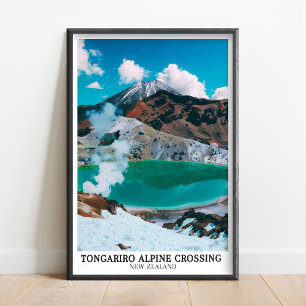 Tongariro Alpine Crossing Kunst - Tongariro Druck Poster