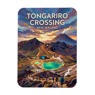 Tongariro Alpine Crossing Neuseeland Magnet