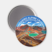 Tongariro Alpine Crossing Neuseeland Magnet (Vorderseite/Rückseite)