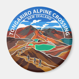 Tongariro Alpine Crossing Neuseeland Magnet