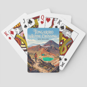 Tongariro Alpine Crossing Neuseeland Spielkarten