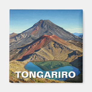 Tongariro Nationalpark Neuseeland Magnet