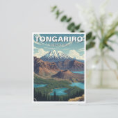 Tongariro Nationalpark Neuseeland Postkarte (Stehend Vorderseite)