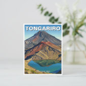 Tongariro Nationalpark Neuseeland Postkarte (Stehend Vorderseite)