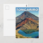 Tongariro Nationalpark Neuseeland Postkarte (Vorne/Hinten)