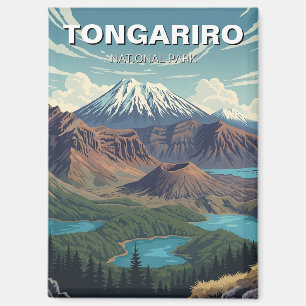 Tongariro Nationalpark Neuseeland Reise Magnet