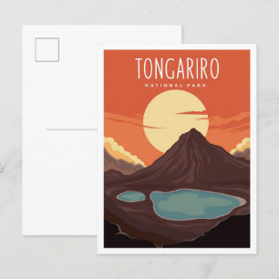 Tongariro Nationalpark Neuseeland Reise Postkarte