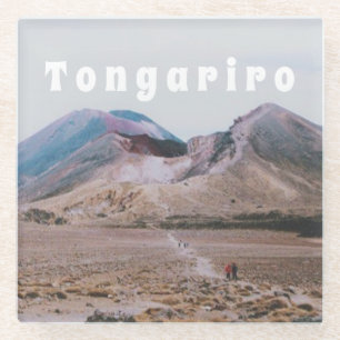 Tongariro-Nationalpark, Neuseeland Souvenir Glasuntersetzer