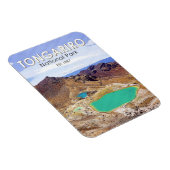 Tongariro Nationalpark Neuseeland Vintag Magnet (Rechte Seite)