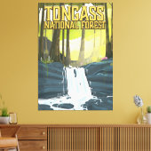 Tongass National Forest Reiseplakat Leinwanddruck (Insitu (Wohnzimmer))