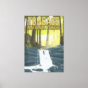 Tongass National Forest Reiseplakat Leinwanddruck