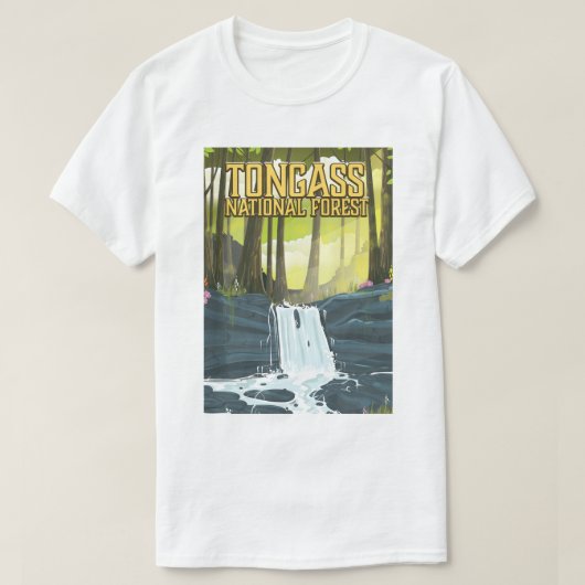 Tongass National Forest Reiseplakat T-Shirt (Design vorne)