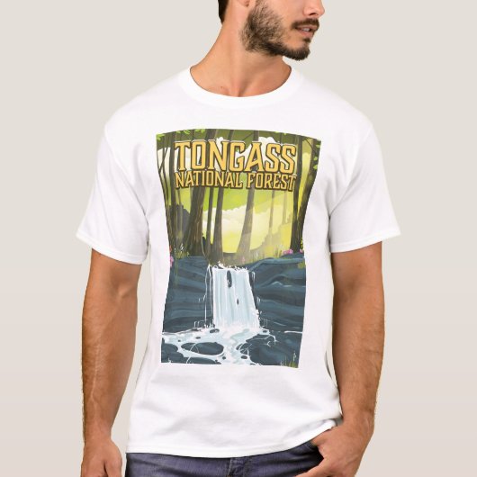 Tongass National Forest Reiseplakat T-Shirt (Vorderseite)
