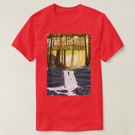 Tongass National Forest Reiseplakat T-Shirt (Design vorne)
