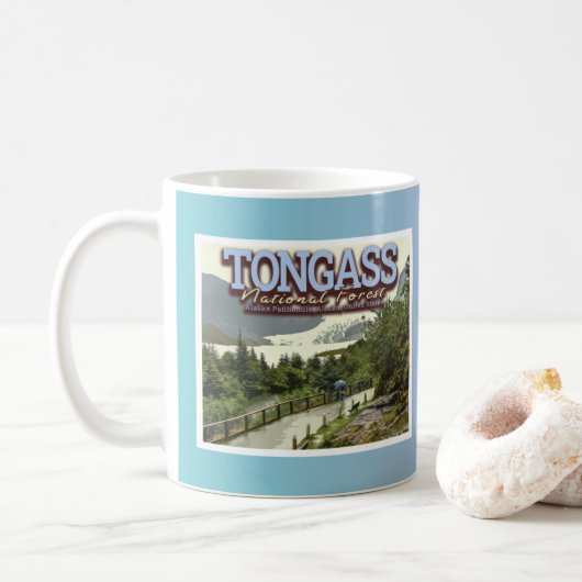 TONGASS NATIONALWALD - MENDENHALL GLACIER KAFFEETASSE (Mit Donut)