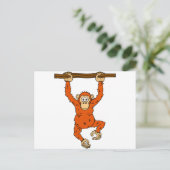Tongo Chimp Postkarte (Stehend Vorderseite)