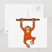 Tongo Chimp Postkarte (Vorne/Hinten)