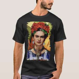 Tongteng Popart Maler raucht Frida kahlo art fl T-Shirt