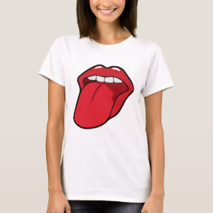 TONGUE MOITH LIPS T - SHIRT T-SHIRTS