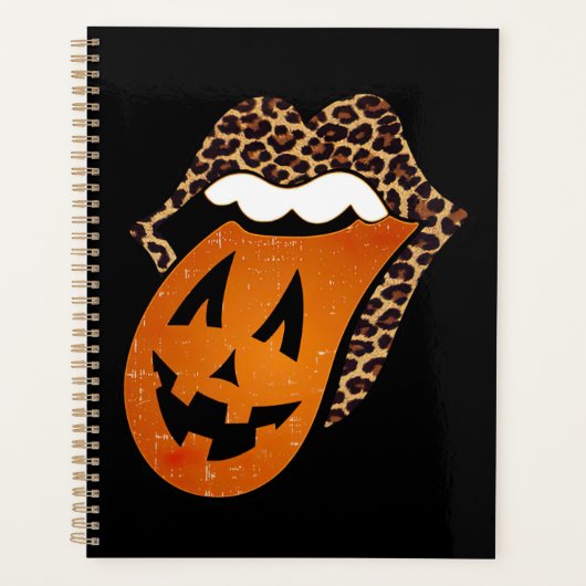Tongue Mouth Halloween Planer (Vorderseite)