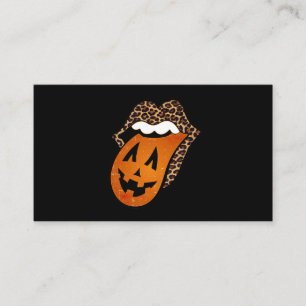 Tongue Mouth Halloween Visitenkarte