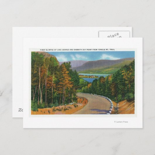 Tongue Mt Trail View Day Point und Postkarte (Vorne/Hinten)