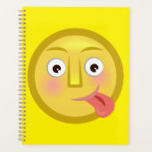 Tongue Out Emoji Funny Goofy Face Planer (Vorderseite)