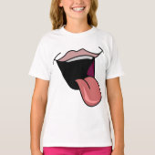Tongue Out Girls T - Shirt (Vorderseite)